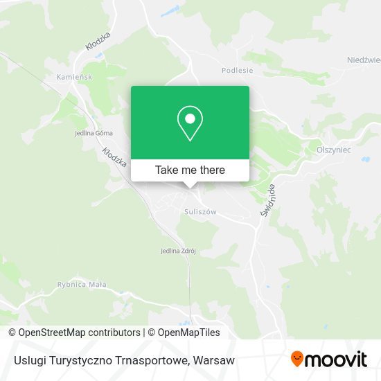 Uslugi Turystyczno Trnasportowe map