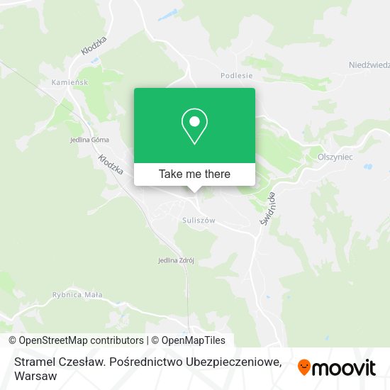 Stramel Czesław. Pośrednictwo Ubezpieczeniowe map