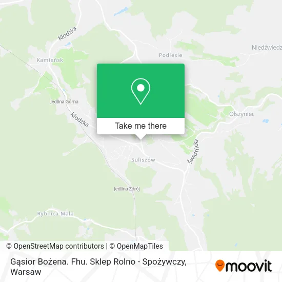 Карта Gąsior Bożena. Fhu. Sklep Rolno - Spożywczy
