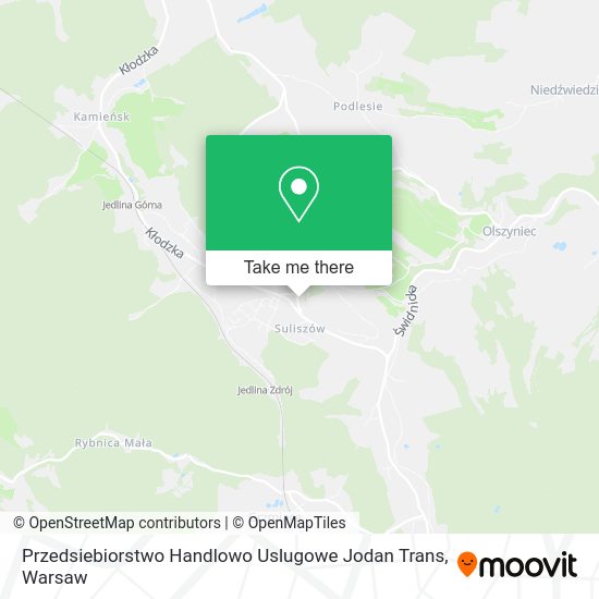 Przedsiebiorstwo Handlowo Uslugowe Jodan Trans map