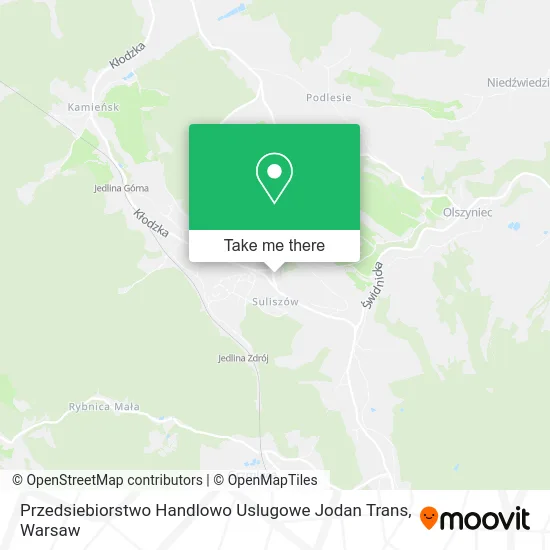 Карта Przedsiebiorstwo Handlowo Uslugowe Jodan Trans