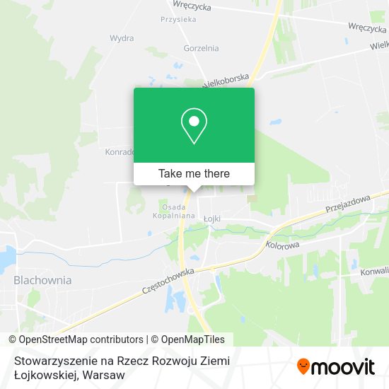 Stowarzyszenie na Rzecz Rozwoju Ziemi Łojkowskiej map