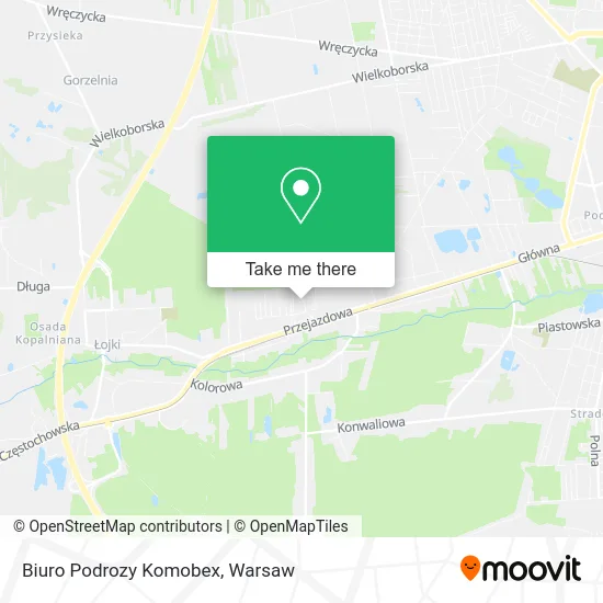 Карта Biuro Podrozy Komobex