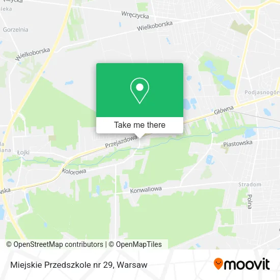 Карта Miejskie Przedszkole nr 29
