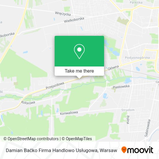 Damian Baćko Firma Handlowo Usługowa map