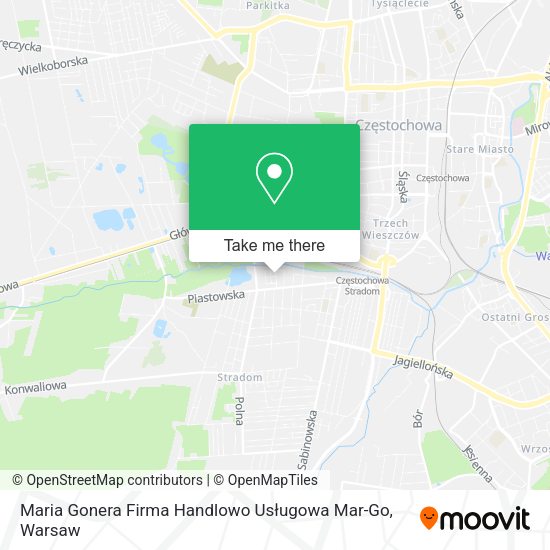 Maria Gonera Firma Handlowo Usługowa Mar-Go map