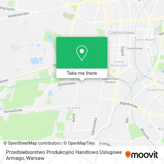 Przedsiebiorstwo Produkcyjno Handlowo Uslugowe Armago map