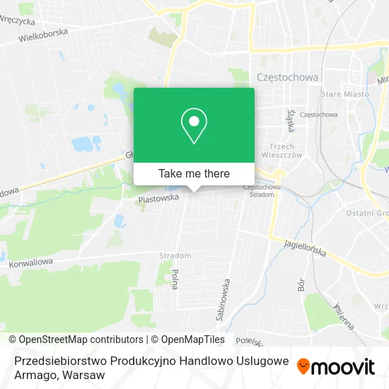 Карта Przedsiebiorstwo Produkcyjno Handlowo Uslugowe Armago