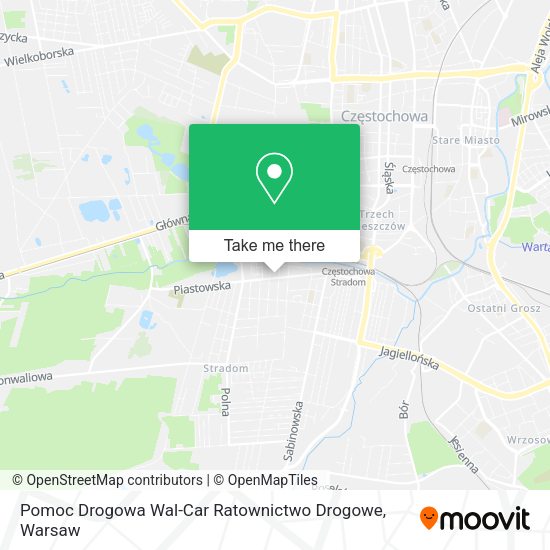 Pomoc Drogowa Wal-Car Ratownictwo Drogowe map