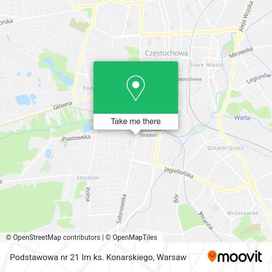 Podstawowa nr 21 Im ks. Konarskiego map