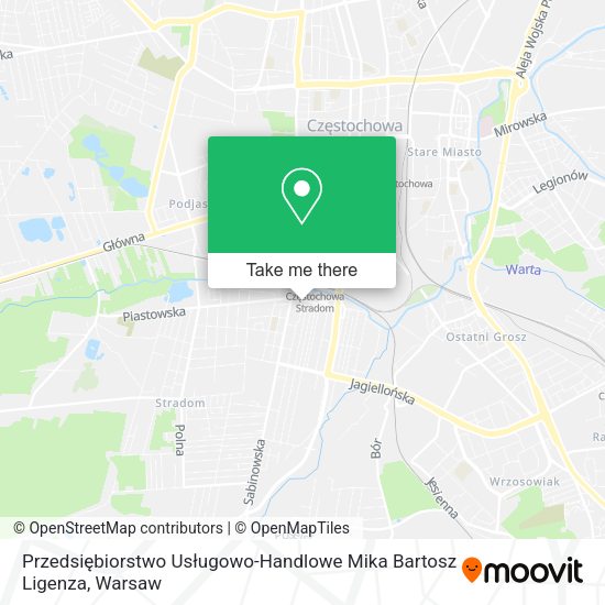 Przedsiębiorstwo Usługowo-Handlowe Mika Bartosz Ligenza map