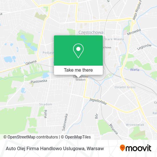 Auto Olej Firma Handlowo Uslugowa map