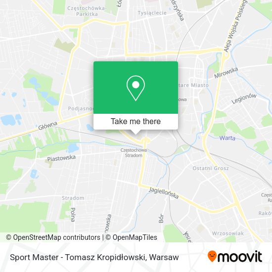 Sport Master - Tomasz Kropidłowski map