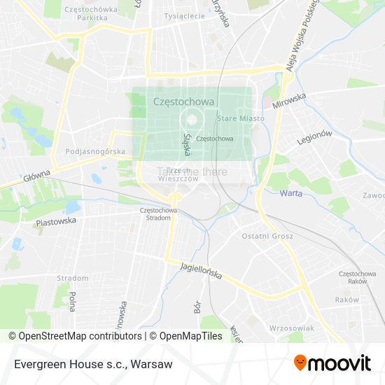 Evergreen House s.c. map