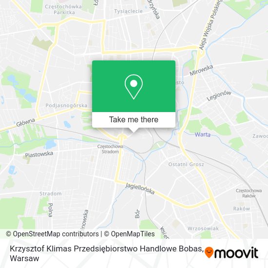 Krzysztof Klimas Przedsiębiorstwo Handlowe Bobas map