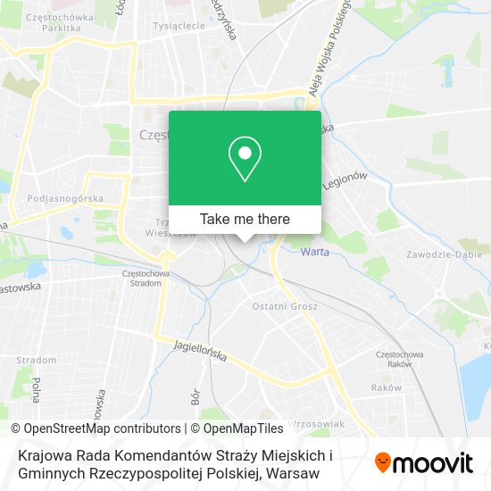 Krajowa Rada Komendantów Straży Miejskich i Gminnych Rzeczypospolitej Polskiej map