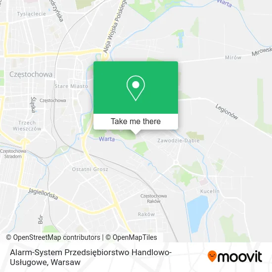Карта Alarm-System Przedsiębiorstwo Handlowo-Usługowe