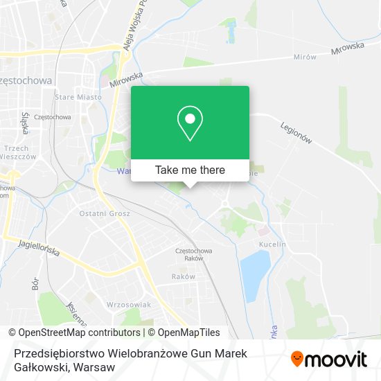 Przedsiębiorstwo Wielobranżowe Gun Marek Gałkowski map