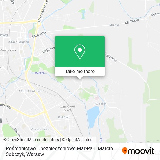 Pośrednictwo Ubezpieczeniowe Mar-Paul Marcin Sobczyk map