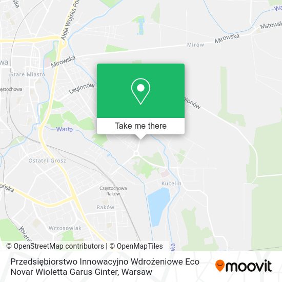 Przedsiębiorstwo Innowacyjno Wdrożeniowe Eco Novar Wioletta Garus Ginter map