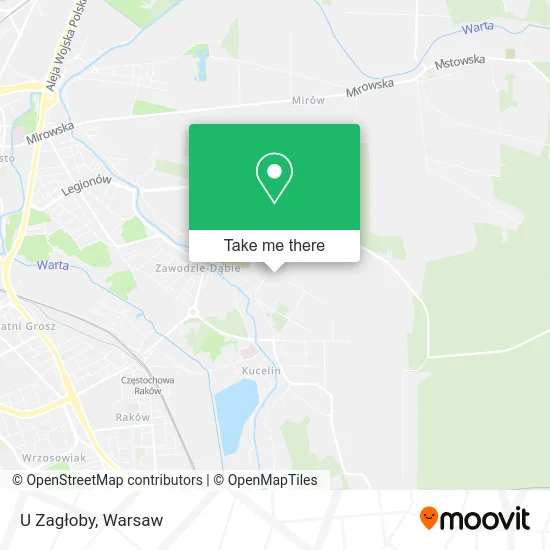 Карта U Zagłoby