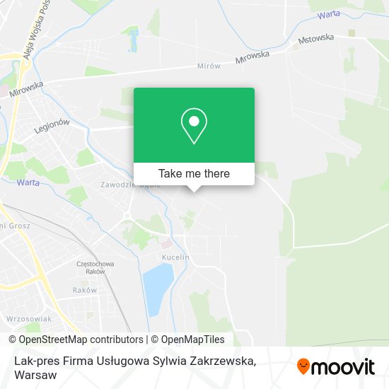 Lak-pres Firma Usługowa Sylwia Zakrzewska map