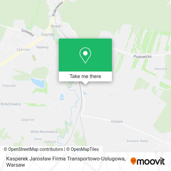 Kasperek Jarosław Firma Transportowo-Usługowa map