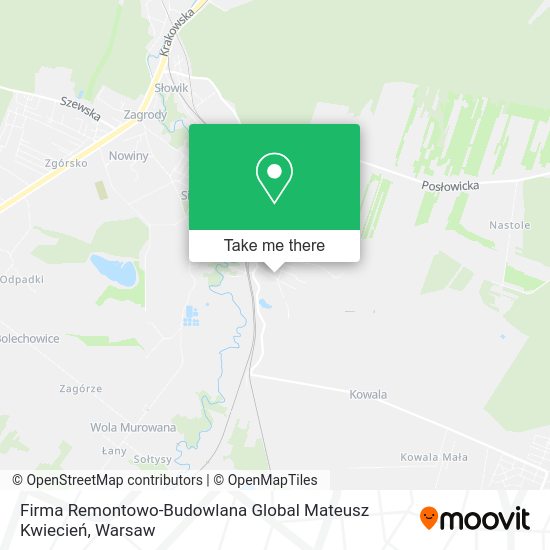 Firma Remontowo-Budowlana Global Mateusz Kwiecień map