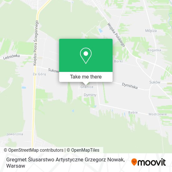 Gregmet Ślusarstwo Artystyczne Grzegorz Nowak map