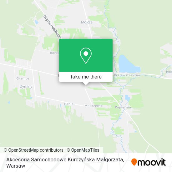 Akcesoria Samochodowe Kurczyńska Małgorzata map