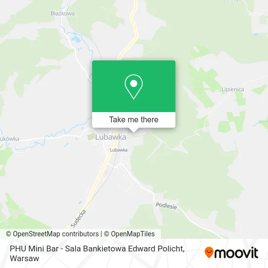 Карта PHU Mini Bar - Sala Bankietowa Edward Policht