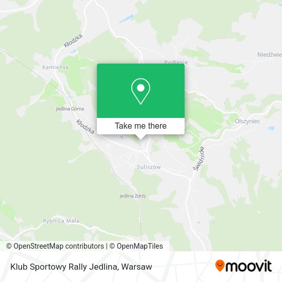 Klub Sportowy Rally Jedlina map