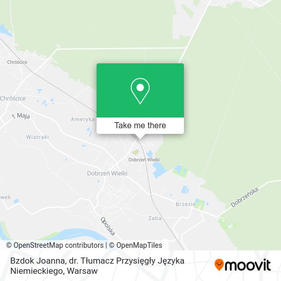 Bzdok Joanna, dr. Tłumacz Przysięgły Języka Niemieckiego map