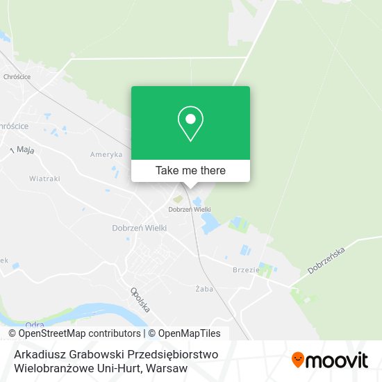 Arkadiusz Grabowski Przedsiębiorstwo Wielobranżowe Uni-Hurt map