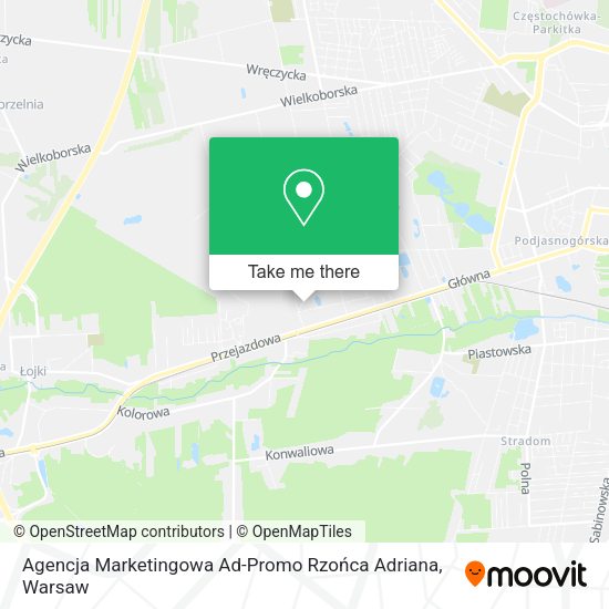 Agencja Marketingowa Ad-Promo Rzońca Adriana map