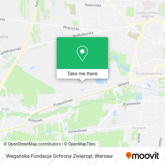 Wegańska Fundacja Ochrony Zwierząt map