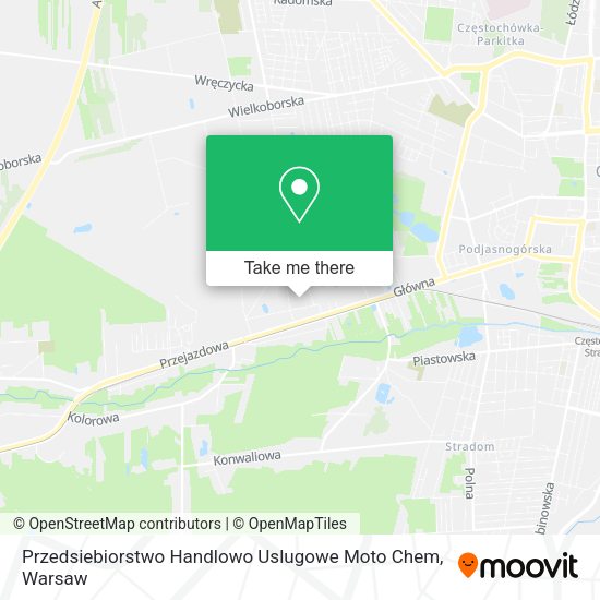 Przedsiebiorstwo Handlowo Uslugowe Moto Chem map