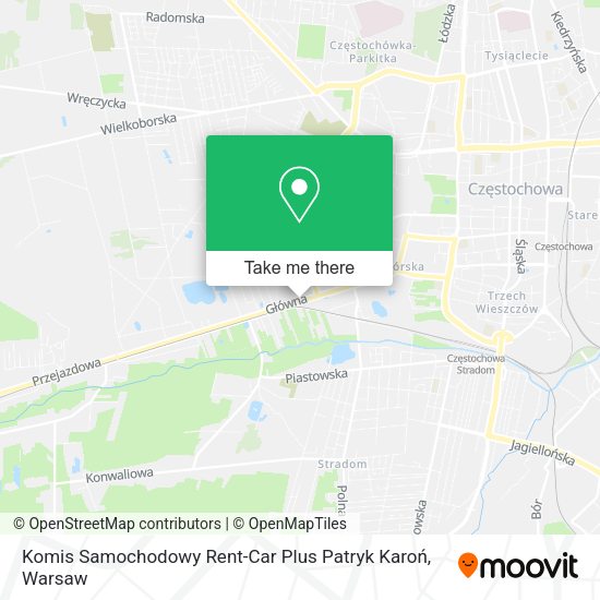 Komis Samochodowy Rent-Car Plus Patryk Karoń map