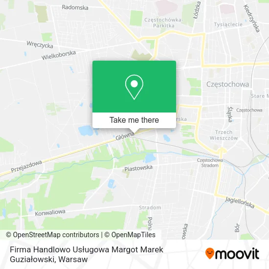 Карта Firma Handlowo Usługowa Margot Marek Guziałowski