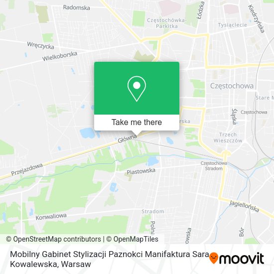 Mobilny Gabinet Stylizacji Paznokci Manifaktura Sara Kowalewska map