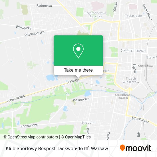 Klub Sportowy Respekt Taekwon-do Itf map