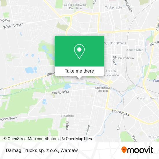 Карта Damag Trucks sp. z o.o.