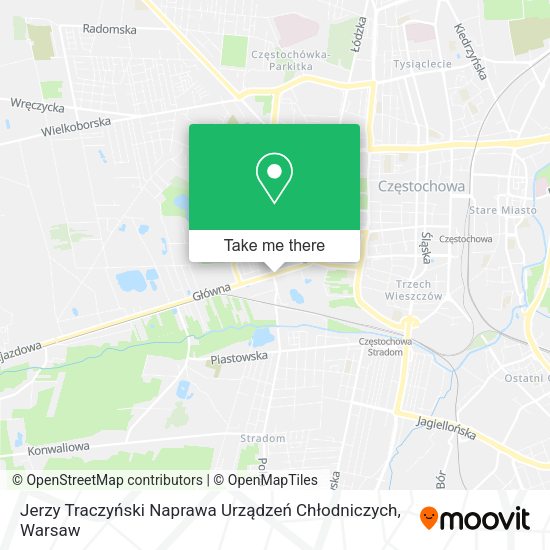 Jerzy Traczyński Naprawa Urządzeń Chłodniczych map