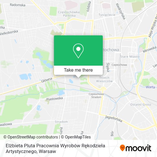 Elżbieta Pluta Pracownia Wyrobów Rękodzieła Artystycznego map