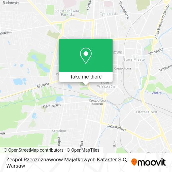 Карта Zespol Rzeczoznawcow Majatkowych Kataster S C