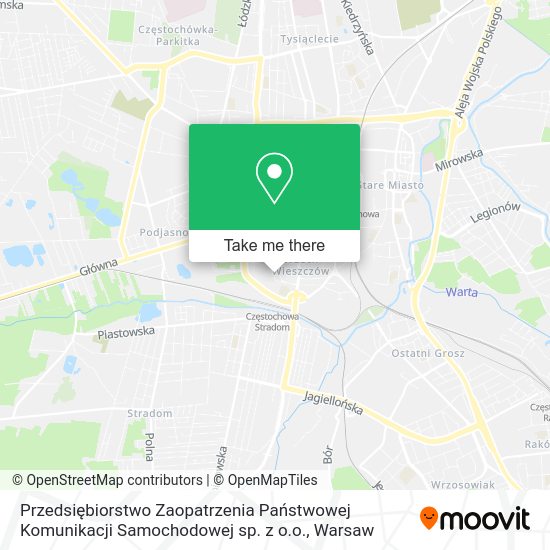 Przedsiębiorstwo Zaopatrzenia Państwowej Komunikacji Samochodowej sp. z o.o. map