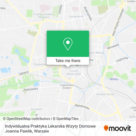 Indywidualna Praktyka Lekarska Wizyty Domowe Joanna Pawlik map