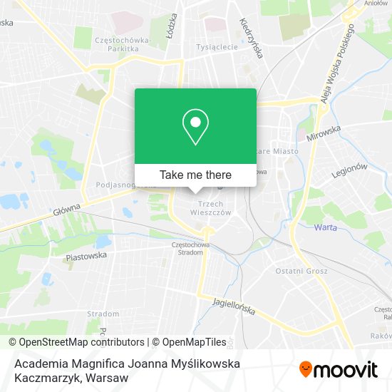 Academia Magnifica Joanna Myślikowska Kaczmarzyk map