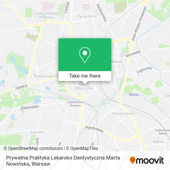 Prywatna Praktyka Lekarsko Dentystyczna Marta Nowińska map