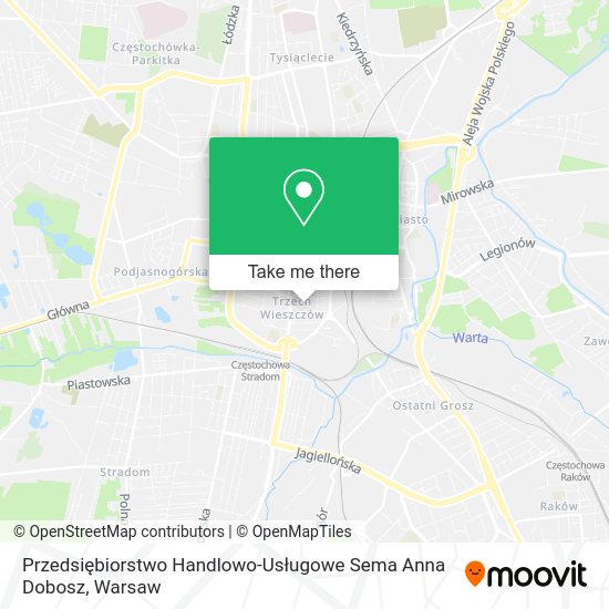 Przedsiębiorstwo Handlowo-Usługowe Sema Anna Dobosz map